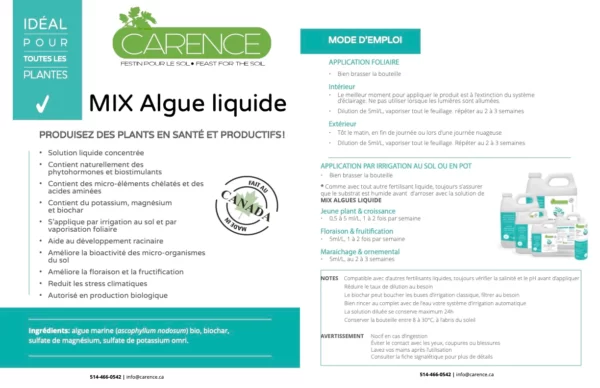 Mix algue liquide et biochar de Carence – Image 3